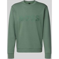 BOSS Green Regular Fit Sweatshirt aus Baumwoll-Mix Modell 'SALBO' in Lind, Größe M BOSS Green Regular Fit Sweatshirt aus Baumwoll-Mix Modell 'SALBO' in Lind, Größe M von BOSS Green