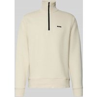 BOSS Green Regular Fit Sweatshirt mit Baumwollanteil Modell 'LEAGUE' in Beige, Größe XXL von BOSS Green
