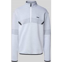 BOSS Green Regular Fit Sweatshirt mit Baumwolle Modell 'QZ SWEAT' in Weiss, Größe XXL von BOSS Green