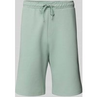 BOSS Green Regular Fit Sweatshorts mit elastischem Bund Modell 'Headlo' in Mint, Größe M von BOSS Green