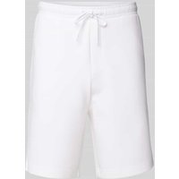 BOSS Green Regular Fit Sweatshorts mit elastischem Bund Modell 'Headlo' in Weiss, Größe XXL von BOSS Green