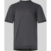 BOSS Green Regular Fit T-Shirt aus Baumwoll-Mix Modell 'MOMENTUM' in Dunkelgrau, Größe XXL von BOSS Green