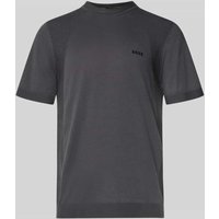 BOSS Green Regular Fit T-Shirt aus Baumwoll-Mix Modell 'MOMENTUM' in Dunkelgrau, Größe XXXL von BOSS Green