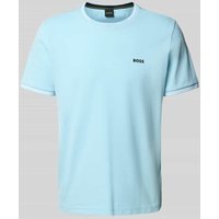 BOSS Green Regular Fit T-Shirt aus Baumwoll-Mix Modell 'TAUL' in Hellblau, Größe XL von BOSS Green