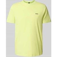 BOSS Green Regular Fit T-Shirt aus Baumwoll-Mix in Hellgruen, Größe XL von BOSS Green