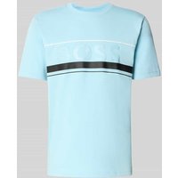 BOSS Green Regular Fit T-Shirt aus reiner Baumwolle Modell 'ICONIC ZONE' in Hellblau, Größe M von BOSS Green