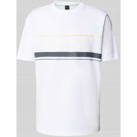 BOSS Green Regular Fit T-Shirt aus reiner Baumwolle Modell 'ICONIC ZONE' in Weiss, Größe XXXL von BOSS Green