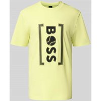 BOSS Green Regular Fit T-Shirt aus reiner Baumwolle Modell 'ICONIC' in Hellgruen, Größe XXL von BOSS Green