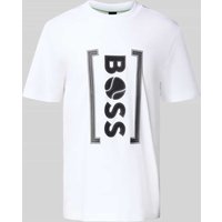 BOSS Green Regular Fit T-Shirt aus reiner Baumwolle Modell 'ICONIC' in Weiss, Größe XXL von BOSS Green