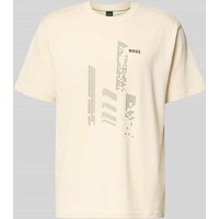 BOSS Green Regular Fit T-Shirt aus reiner Baumwolle in Offwhite, Größe XXL von BOSS Green