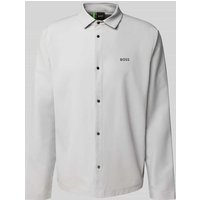 BOSS Green Relaxed Fit Freizeithemd mit Odor Control in Hellgrau, Größe XXXL von BOSS Green