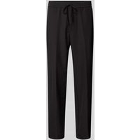 BOSS Green Relaxed Fit Stoffhose mit elastischem Bund Modell 'T_Flex' in Black, Größe 102 von BOSS Green