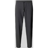BOSS Green Relaxed Fit Stoffhose mit elastischem Bund Modell 'T_Flex' in Dunkelgrau, Größe 48 von BOSS Green