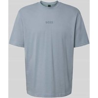 BOSS Green Relaxed Fit T-Shirt aus reiner Baumwolle in Rauchblau, Größe XXL BOSS Green Relaxed Fit T-Shirt aus reiner Baumwolle in Rauchblau, Größe XXL von BOSS Green