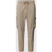 BOSS Green Slim Fit Cargohose mit Gesäßtasche Modell 'Urbanex' in Sand, Größe 50 von BOSS Green