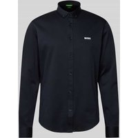 BOSS Green Slim Fit Freizeithemd mit Button-Down-Kragen Modell 'MOTION' in Dunkelblau, Größe XL von BOSS Green