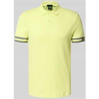 BOSS Green Slim Fit Poloshirt aus reiner Baumwolle Modell 'POLO ZONE' in Hellgruen, Größe XXL von BOSS Green