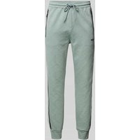BOSS Green Slim Fit Sweatpants mit Strukturmuster Modell 'Hover' in Mint, Größe M von BOSS Green