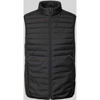 BOSS Green Steppweste mit Stehkragen Modell 'Thor' in Black, Größe M von BOSS Green