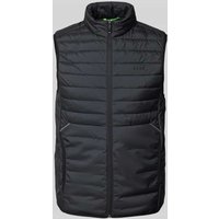 BOSS Green Steppweste mit Stehkragen Modell 'Thor' in Dunkelblau, Größe S von BOSS Green