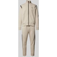 BOSS Green Sweatanzug mit Kontraststreifen in Beige, Größe XXXL von BOSS Green