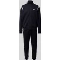 BOSS Green Sweatanzug mit Kontraststreifen in Weiss, Größe XL von BOSS Green