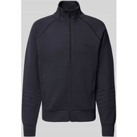 BOSS Green Sweatjacke mit Label-Print Modell 'Skaz' in Dunkelblau, Größe XXL von BOSS Green