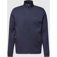 BOSS Green Sweatjacke mit Label-Patch in Marine, Größe S von BOSS Green