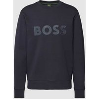 BOSS Green Sweatshirt mit Label-Print Modell 'Salbo' in Marine, Größe XL von BOSS Green