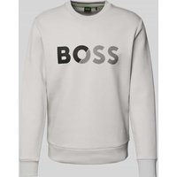 BOSS Green Sweatshirt mit Label-Print in Hellgrau, Größe XXL BOSS Green Sweatshirt mit Label-Print in Hellgrau, Größe XXL von BOSS Green