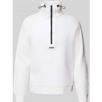 BOSS Green Sweatshirt mit Stehkragen Modell 'Zartic' in Weiss, Größe XXXL von BOSS Green