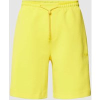 BOSS Green Sweatshorts mit Galonstreifen Modell 'Headlo' in Gelb, Größe M von BOSS Green