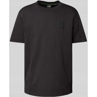 BOSS Green T-Shirt mit Label-Patch Modell 'DropNeedle' in Black, Größe M von BOSS Green