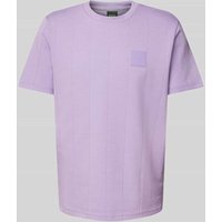 BOSS Green T-Shirt mit Label-Patch Modell 'DropNeedle' in Flieder, Größe S von BOSS Green
