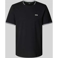 BOSS Green T-Shirt mit Label-Print Modell 'Taul' in Black, Größe XL von BOSS Green