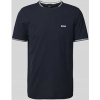 BOSS Green T-Shirt mit Label-Print Modell 'Taul' in Dunkelblau, Größe M von BOSS Green