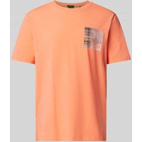 BOSS Green T-Shirt mit Label-Print Modell 'Teebero' in Hellrot, Größe XL von BOSS Green