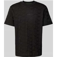 BOSS Green T-Shirt mit Label-Print in Black, Größe XXXL von BOSS Green