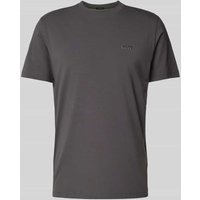 BOSS Green T-Shirt mit Label-Print in Dunkelgrau, Größe S von BOSS Green