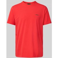 BOSS Green T-Shirt mit Label-Print in Fuchsia, Größe XXL von BOSS Green