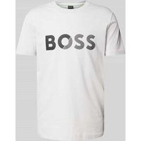 BOSS Green T-Shirt mit Label-Print in Hellgrau, Größe S BOSS Green T-Shirt mit Label-Print in Hellgrau, Größe S von BOSS Green