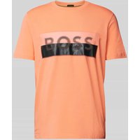 BOSS Green T-Shirt mit Label-Print in Hellrot, Größe M von BOSS Green