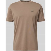 BOSS Green T-Shirt mit Label-Print in Khaki, Größe XXL BOSS Green T-Shirt mit Label-Print in Khaki, Größe XXL von BOSS Green