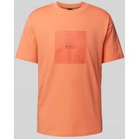 BOSS Green T-Shirt mit Label-Print in Lachs, Größe XXL von BOSS Green