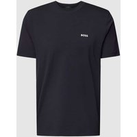 BOSS Green T-Shirt mit Label-Print in Marine, Größe XXXL von BOSS Green