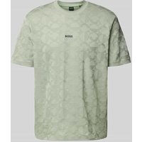 BOSS Green T-Shirt mit Label-Print in Mint, Größe XXXL von BOSS Green