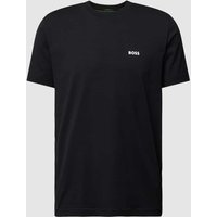 BOSS Green T-Shirt mit Label-Print in Black, Größe M von BOSS Green