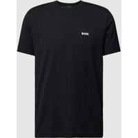 BOSS Green T-Shirt mit Label-Print in Black, Größe XXXL von BOSS Green