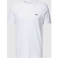 BOSS Green T-Shirt mit Label-Print in Weiss, Größe L von BOSS Green