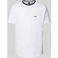 BOSS Green T-Shirt mit Label-Print in Weiss, Größe XXXL von BOSS Green